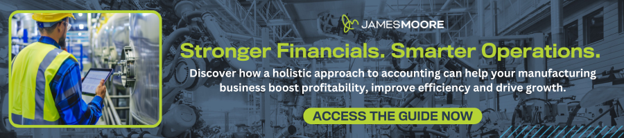 Access your copy of James Moore's guide on the holistic approach to manufacturing accounting.