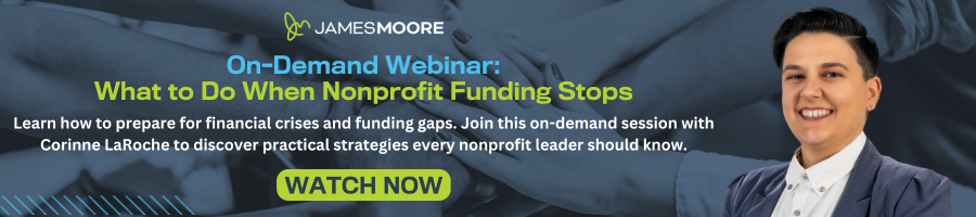 What happens when foundation funding STOPS? Learn what you can do for your nonprofit from Corinne LaRoche. Watch the webinar now to answer your concerns.